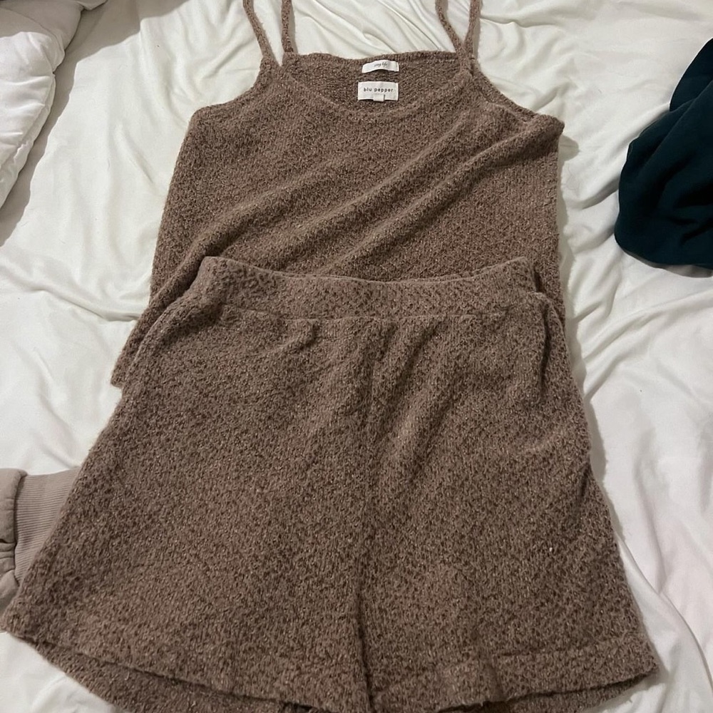 teddy pj set. never worn. from a boutique
